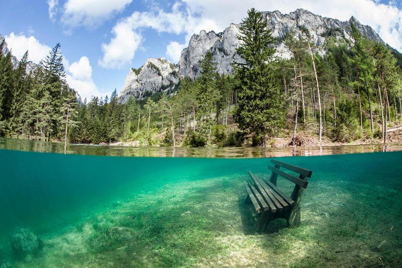 پارکی در اتریش که شیش ماه از سال زیر آب است